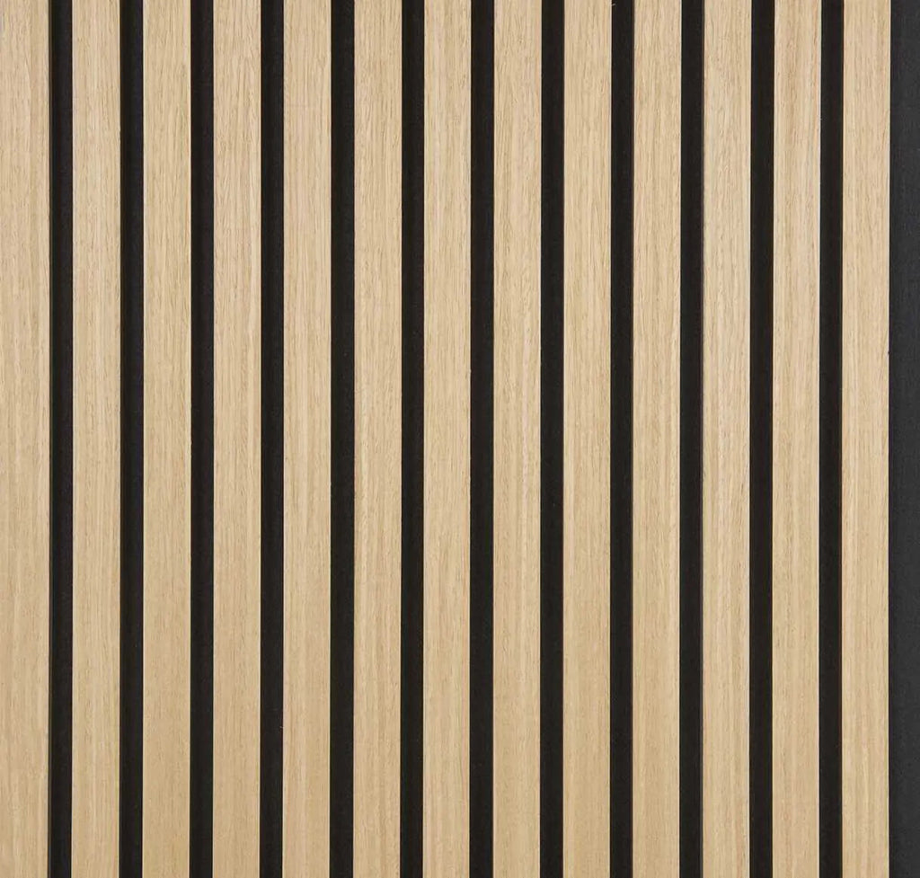 Zenord™ Premium Acoustic Slat Panel — Natural Oak