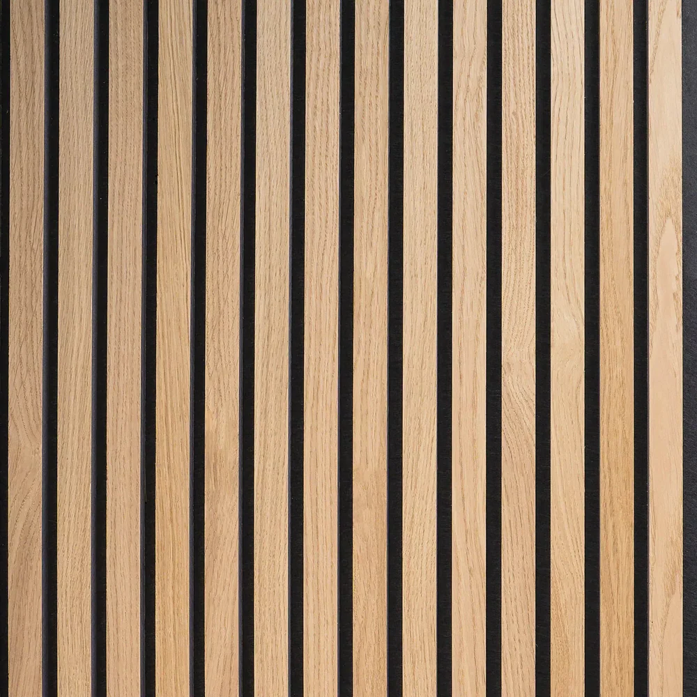Zenord™ Premium Acoustic Slat Panel — Natural Oak