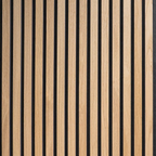 Zenord™ Premium Acoustic Slat Panel — Natural Oak